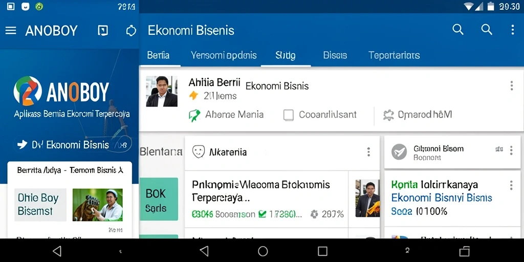 Antarmuka pengguna ANOBOY yang sederhana dan informatif.
