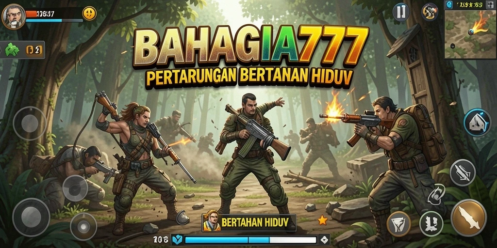 Tampilan antarmuka utama BAHAGIA777 yang menampilkan fitur bertahan hidup.