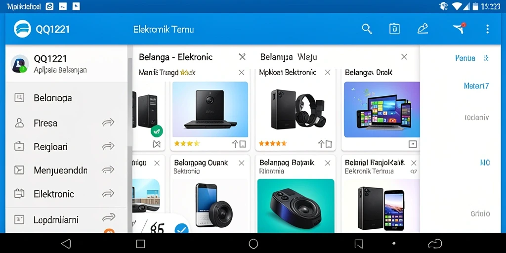 Tampilan aplikasi QQ1221 yang modern dan fungsional.