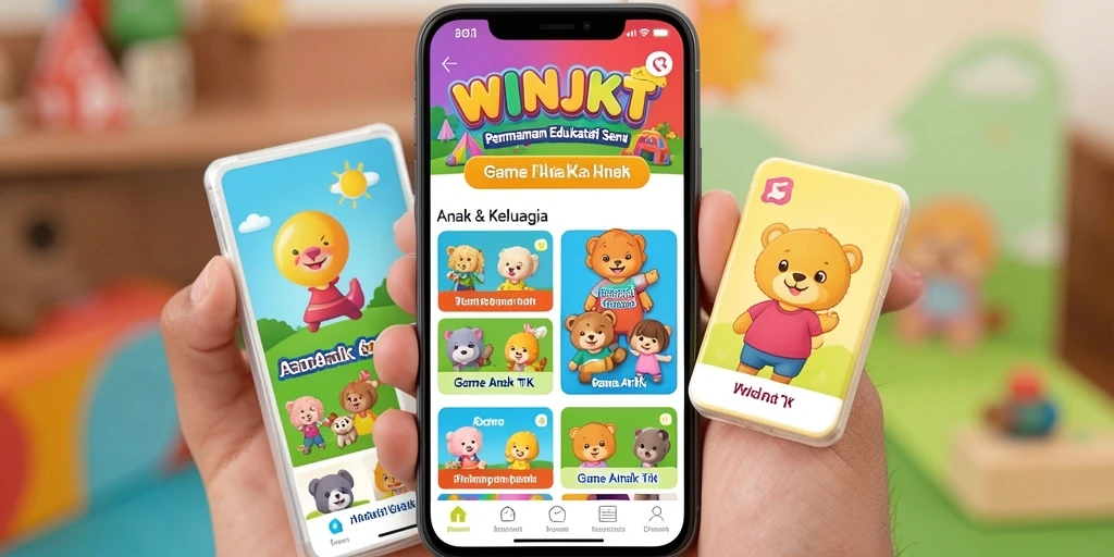 Antarmuka menarik dan menyenangkan untuk anak-anak di WINJKT.
